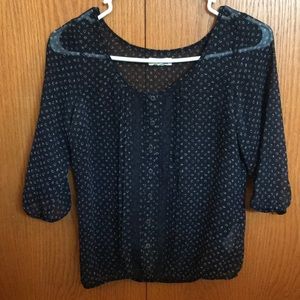 Quarter sleeve, light weight blouse from Garage